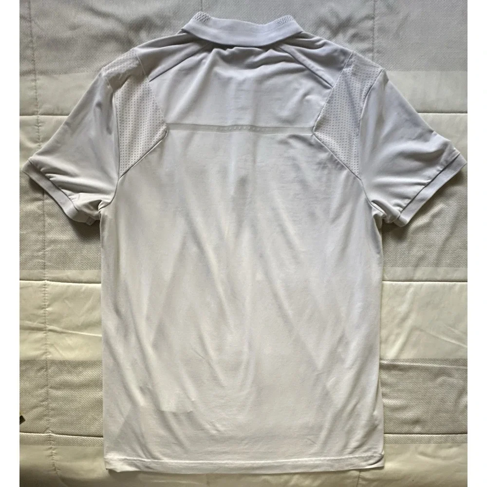 BOSS Athleisure Philix 1 polo shirt 1/4 Zip Light‎ Gray Medium READ